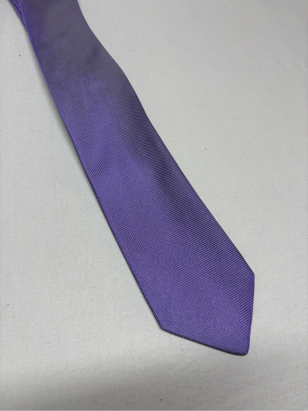 Hugo Boss Solid Purple Silk Tie work Office business party trendy